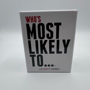 Who's Most Likely To Party Game - White